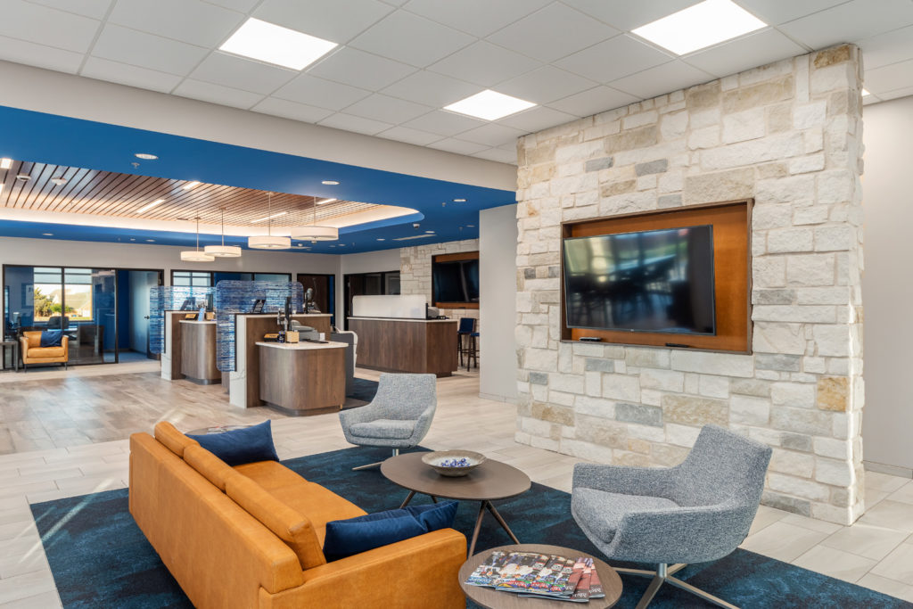Farmers Bank & Trust interior remodel completed by Level 5
