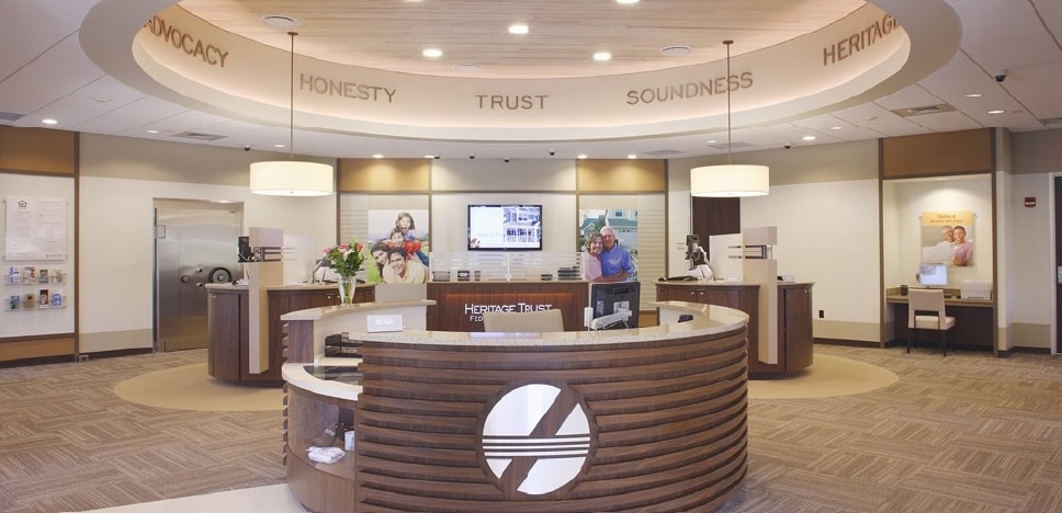 view inside a credit union designed for great customer experience
